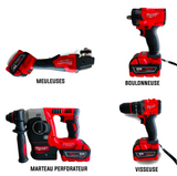 Kit Milwaukee - 4 Pièces et Accessoires