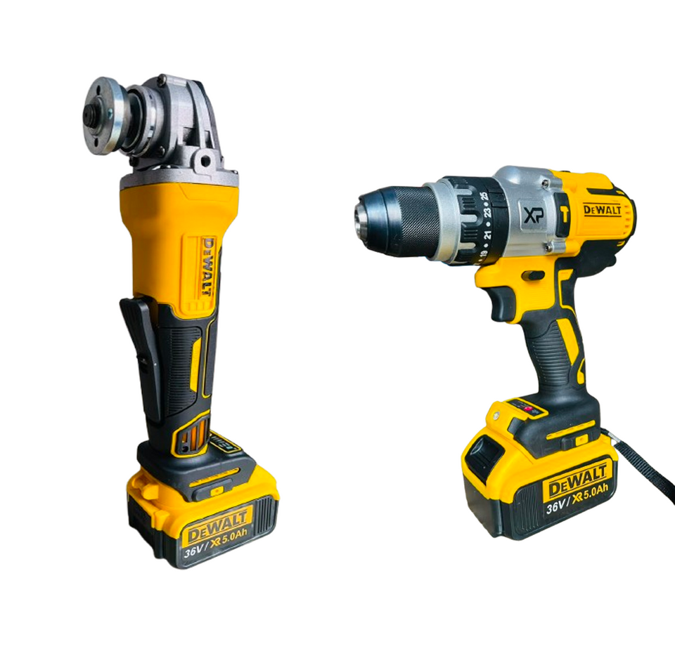 Kit DEWALT - 2 Pièces - Visseuse/Meuleuse