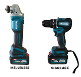 Kit MAKITA - 2 Pièces - Visseuse/Meuleuse